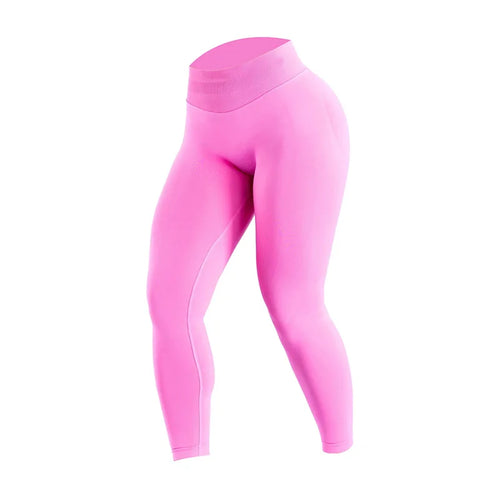 Women Three Waist Gym Yoga Pants High Waist Peach Buttocks Solid Color
