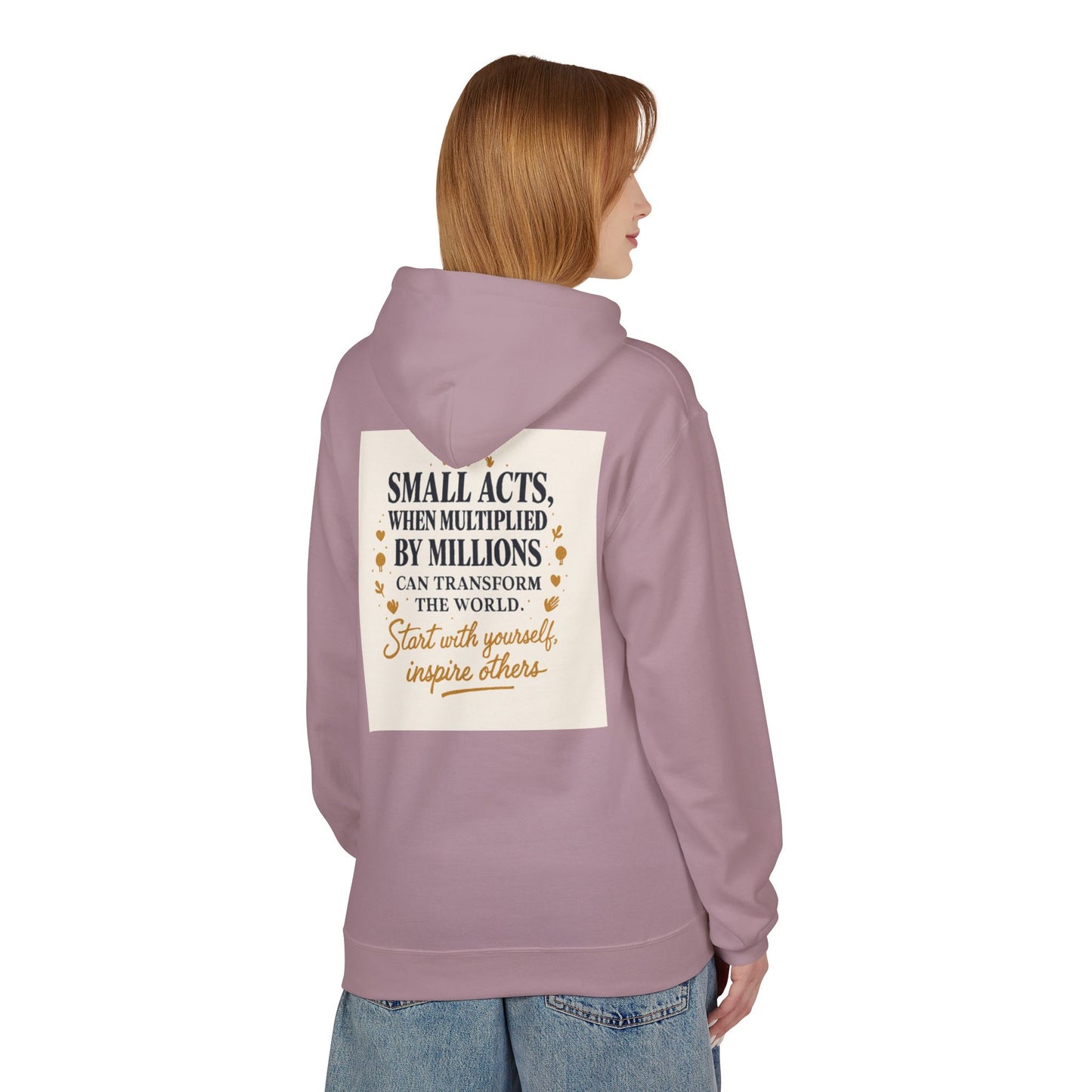 Inspiring Quote Hoodie for Positive Change