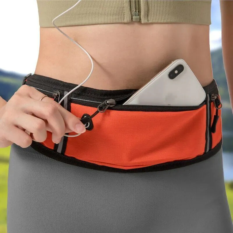 Waterproof Lightweight Reflective Strip Waist Fanny Pack Gym Sports