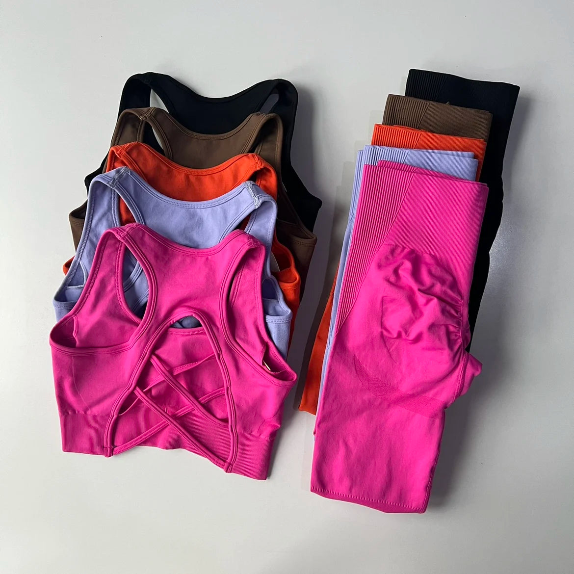 Peach Butt Lift Quick Dry Yoga Suit Set Fitness Pants High Waisted