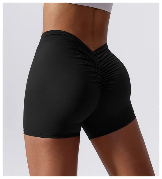 Women's Sexy Stretch Yoga Shorts With Hip Lifting And Abdominal
