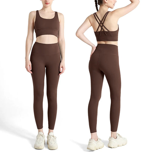 2024 New 2 Piece Yoga Clothes Women's Tracksuit Quick Dry Set