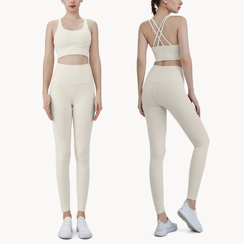 2024 New 2 Piece Yoga Clothes Women's Tracksuit Quick Dry Set