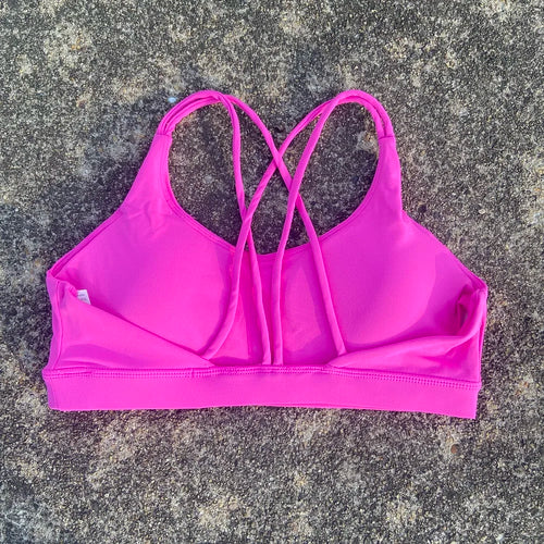 Solid Color soft high strength Women Fitness Bra Tight Sport Top