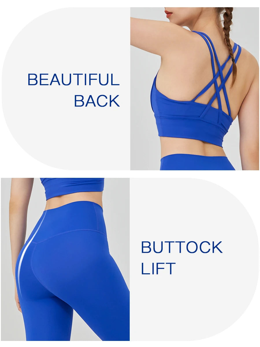 2 Piece Yoga Clothes Women's Tracksuit Athletic Wear Pilates Fitness