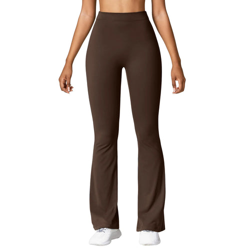 Fashion Micro Horn Leggings Women V-back Waist Sports Pants High Waist