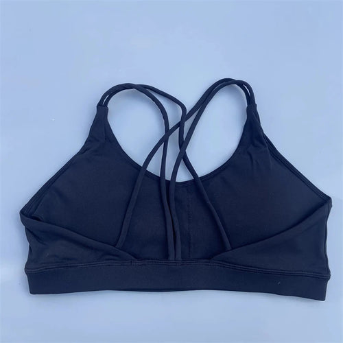 Solid Color soft high strength Women Fitness Bra Tight Sport Top