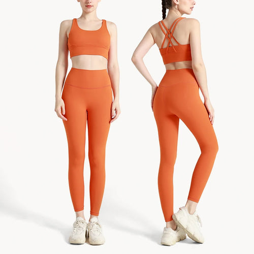 2024 New 2 Piece Yoga Clothes Women's Tracksuit Quick Dry Set