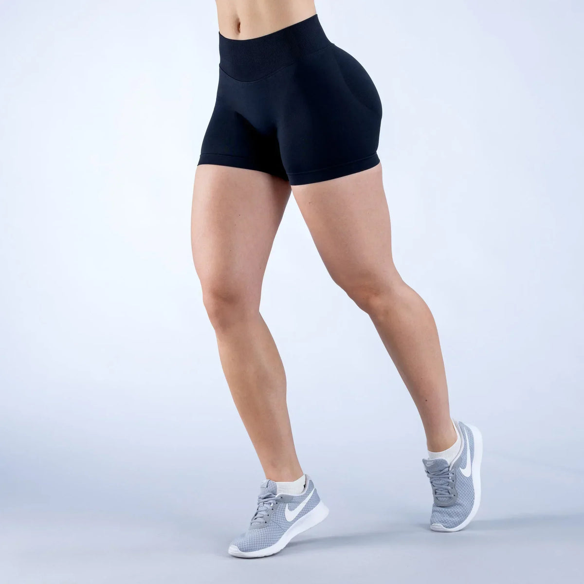 Summer High Waisted Yoga Shorts Fashionable and Sexy Running Fitness