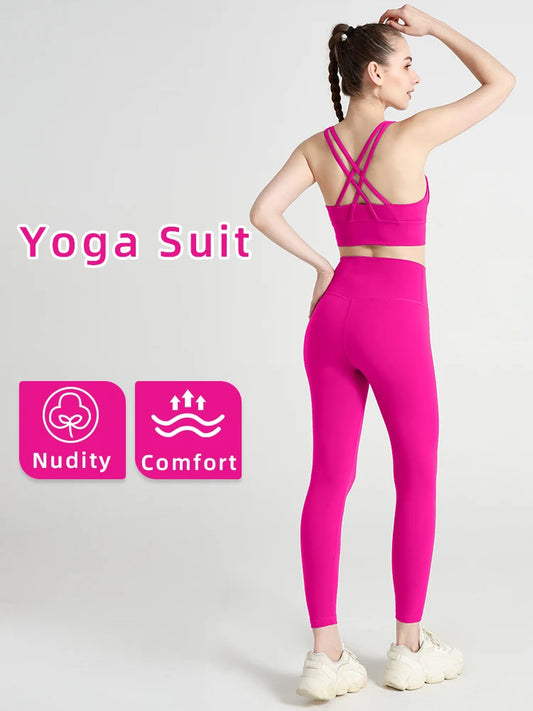 2024 New 2 Piece Yoga Clothes Women's Tracksuit Quick Dry Set