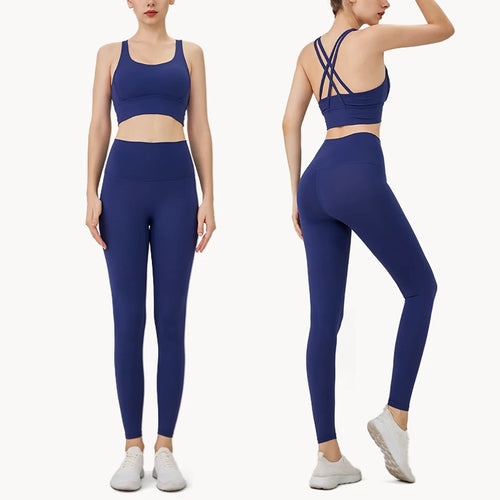 2024 New 2 Piece Yoga Clothes Women's Tracksuit Quick Dry Set