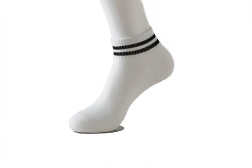 Grip Socks for Women, Non Slip Pilates Yoga Socks with Double Stripes