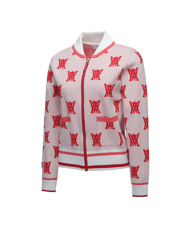 ANEW Golf: Women Back New Logo Cardigan - White
