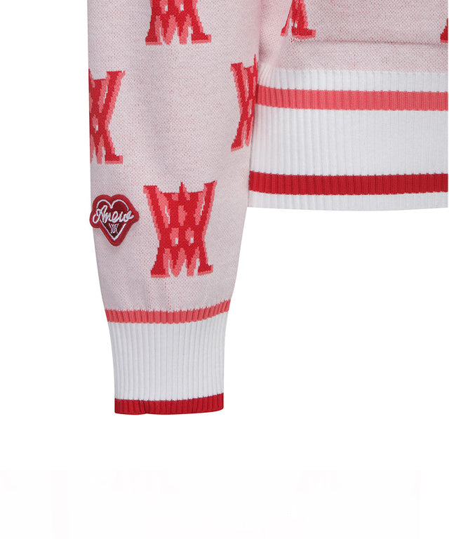 ANEW Golf: Women Back New Logo Cardigan - White