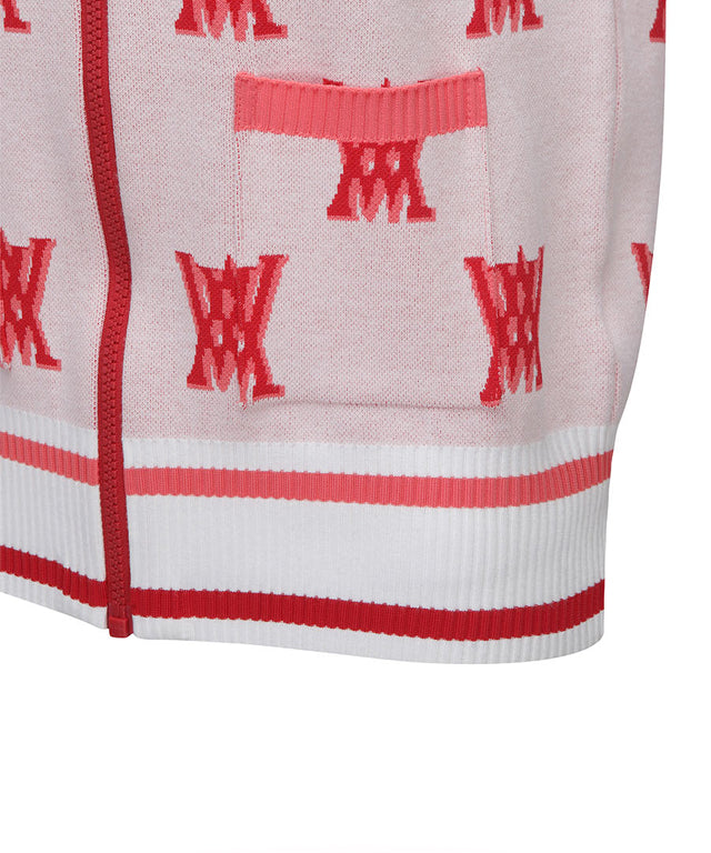 ANEW Golf: Women Back New Logo Cardigan - White