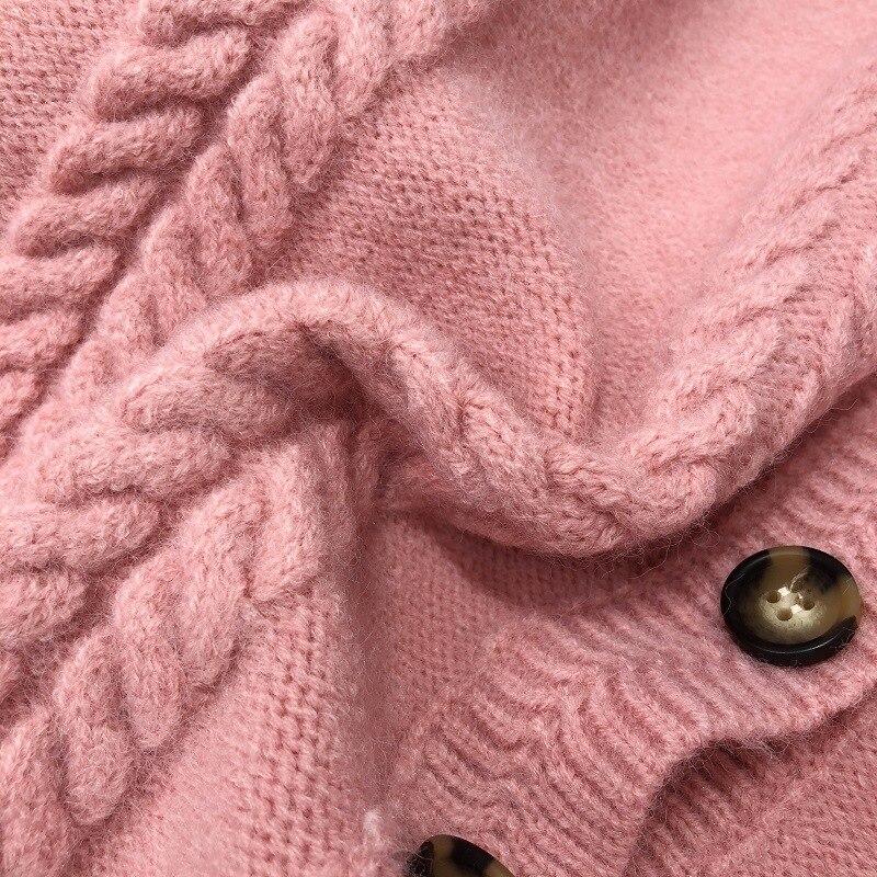 Preppy Style Floral Embroidery Knit Cardigans Sweater Women O Neck