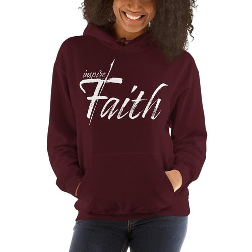 Womens Hoodie - Pullover Hooded Sweatshirt - Graphic/inspire Faith